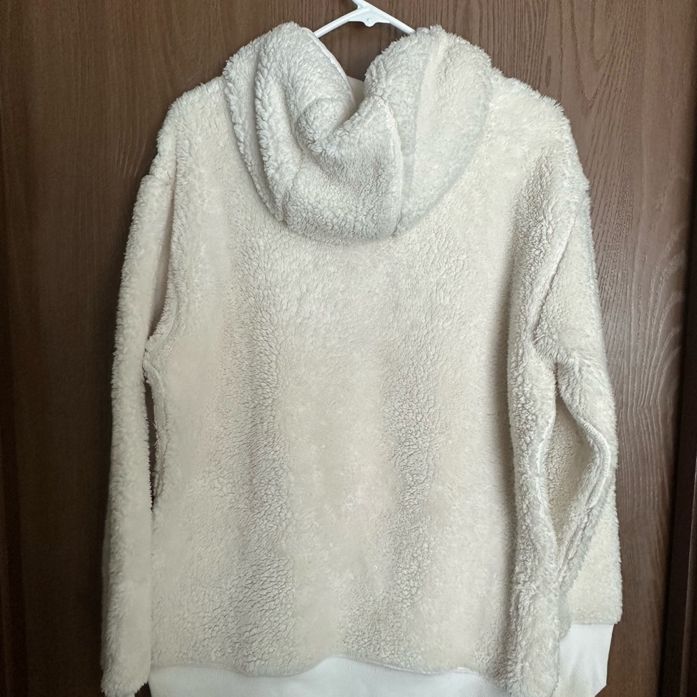 Athleta Cream/White Sherpa Hoodie - Picture 2 of 7